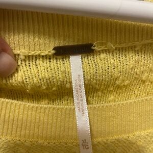 Yellow Free people sweater